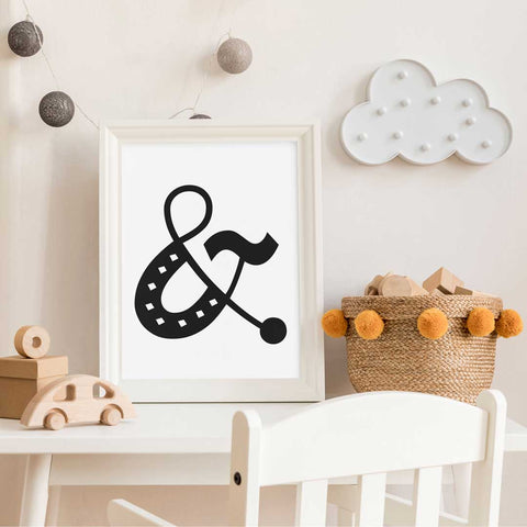Ampersand Symbol Wall Art Download