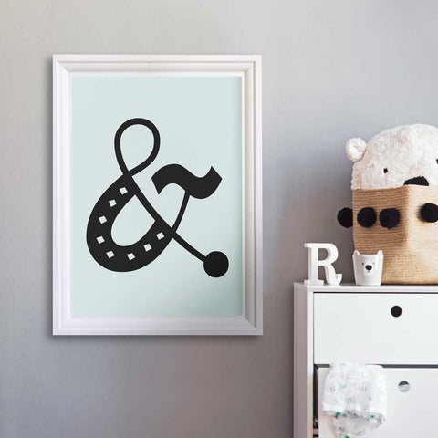 Ampersand Symbol Wall Art Download