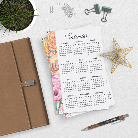 Sweet Rose 2024 Planner Calendar Download