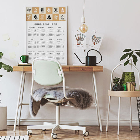 Chess Piece 2025 Wall Calendar Download