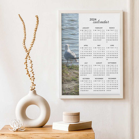 Seagull Bird Resting 2024 Wall Calendar Download