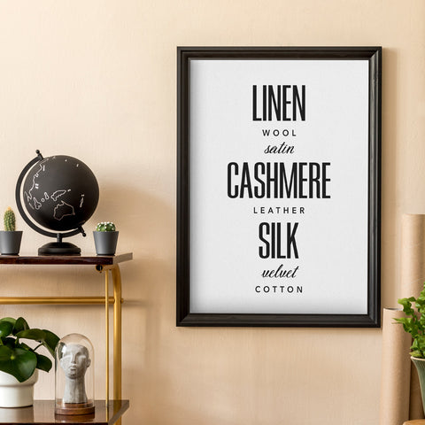 Fabric Names Wall Art Download