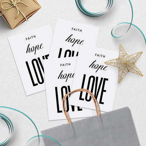 Faith Hope Love Postcard Download