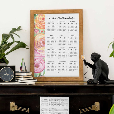 Sweet Rose (Side) 2026 Calendar Download