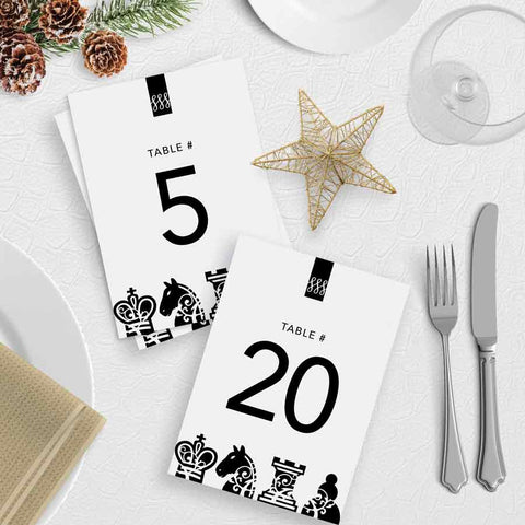 Game Night Table Numbers 1 to 20 Template Download