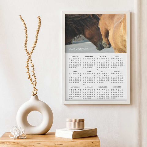 Horses at the Stable 2024 Wall Calendar Download