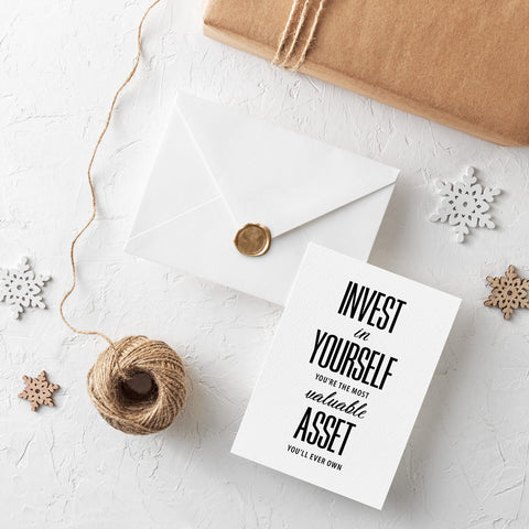 Mikko-philosy - Invest in yourself first Gift Bag Stuffers Download