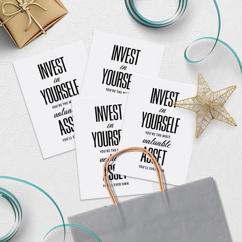 Mikko-philosy - Invest in yourself first Gift Bag Stuffers Download