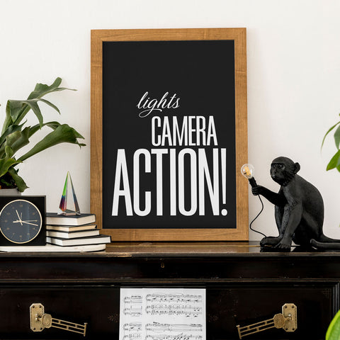 Lights Camera Action! Wall Art Download