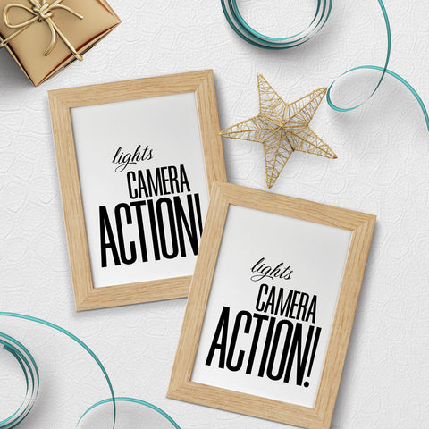 Lights Camera Action! Postcard Download
