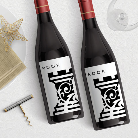Rook Chess Piece Wine Label Download