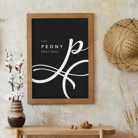 The Peony Boutique Sign Template Download