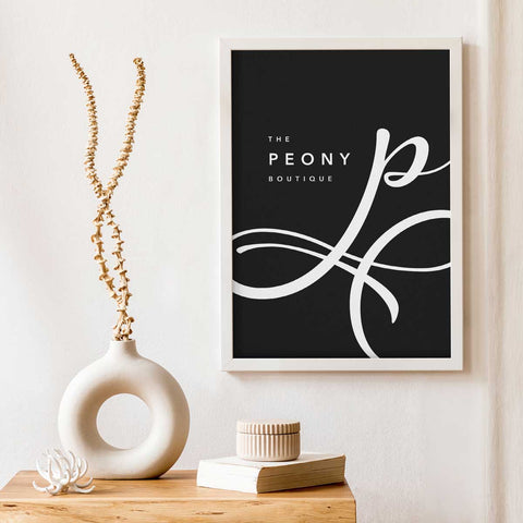 The Peony Boutique Sign Template Download