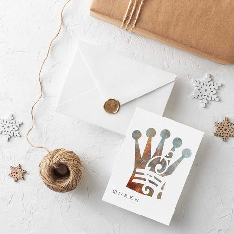 Queen Chess Piece Postcard