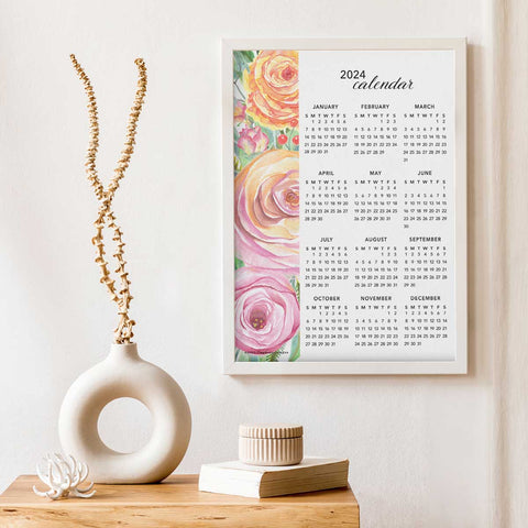 Sweet Rose 2024 Wall Calendar Download