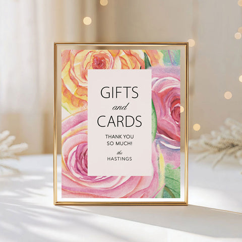 Wild Rose Floral Gifts & Cards Sign Download