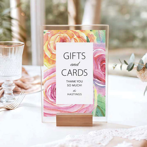Wild Rose Floral Gifts & Cards Sign Download