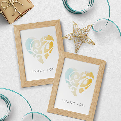 Growing Love Thank You Bag Stuffer, 5x7 Wall Art and Postcard Download