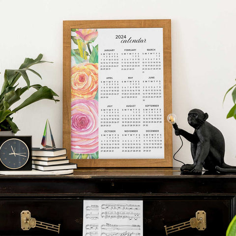 Wild Rose 2024 Wall Calendar Download