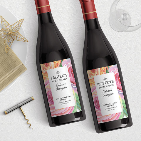 Wild Rose Wine Label Template Download