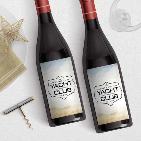 Yacht Club Wine Label Download