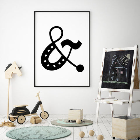 Ampersand Symbol Wall Art - Mechie's Loft