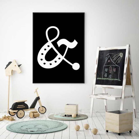 Ampersand Symbol Wall Art - Mechie's Loft