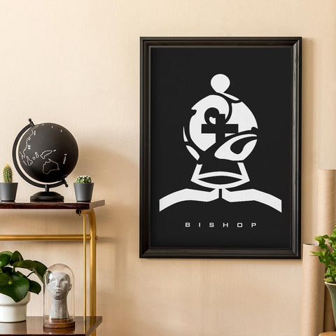 Bishop Chess Piece Wall Art Download
