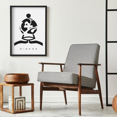 Bishop Chess Piece Wall Art Download