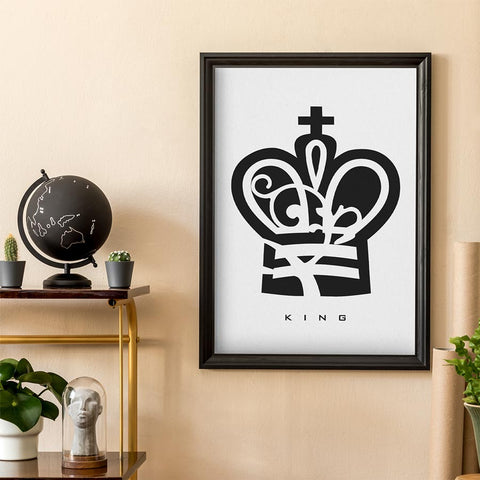 King Chess Piece Wall Art Download