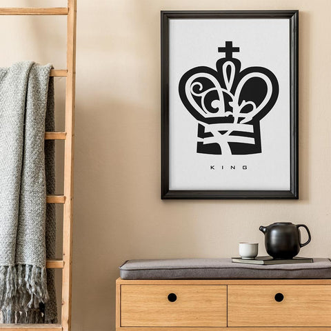 King Chess Piece Wall Art Download