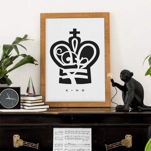 King Chess Piece Wall Art Download