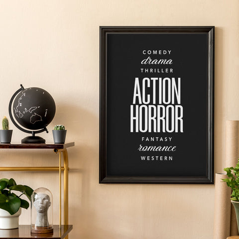 Movie Genres Wall Art Download