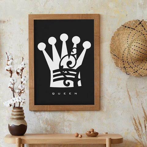 Queen Chess Piece Wall Art Download