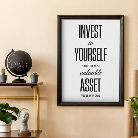 Mikko-philosy - Invest in yourself Wall Art Download