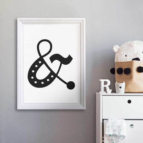 Ampersand Symbol Wall Art Download