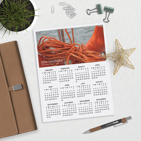 Life Preserver Close Up Full Color Desk Style Calendar Download