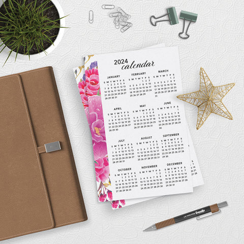 Floral 2024 Planner Calendar Download