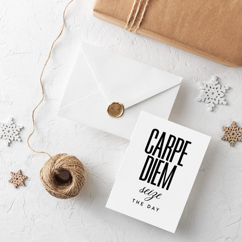 Carpe Diem seize the day Postcard Download
