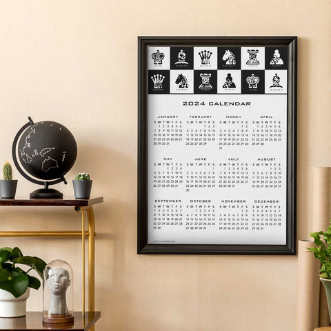 Chess Piece 2024 Wall Calendar Download