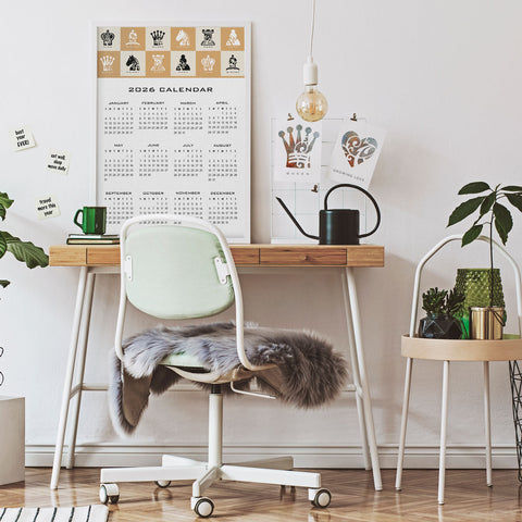 Chess Piece 2026 Wall Calendar Download