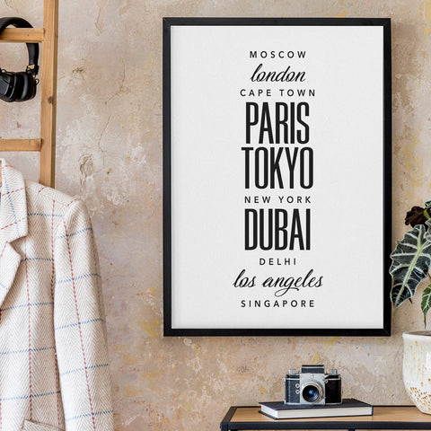 Cities Around the World Wall Art Download