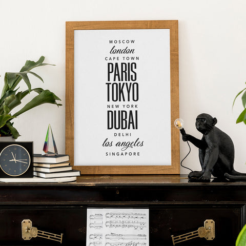 Cities Around the World Wall Art Download