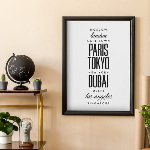Cities Around the World Wall Art Download