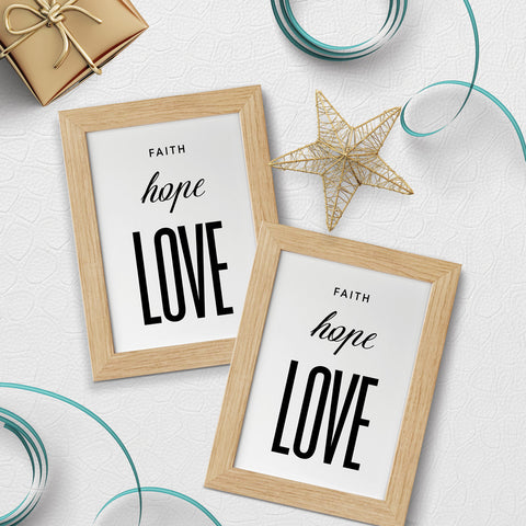 Faith Hope Love Postcard Download