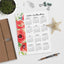 Poppy Flower (Side) 2026 Calendar Download