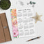 Sweet Rose 2025 Desk or Planner Calendar Download