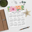 Wild Rose 2025 Desk or Planner Calendar Download
