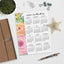 Wild Rose 2025 Desk or Planner Calendar Download