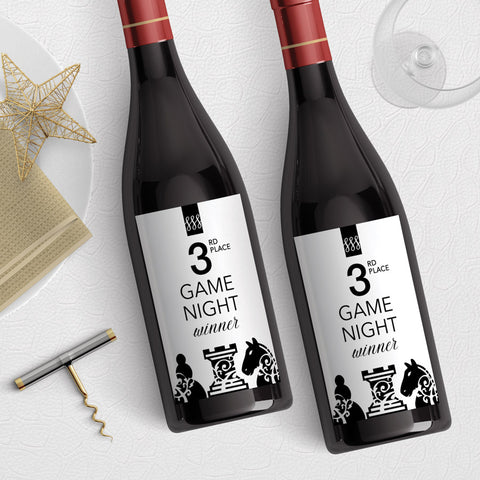Game Night 3rd Place Winner Wine Label Download
